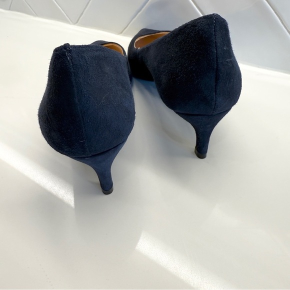 Alex Marie Noelli Women's Blue Suede Pointed Toe Pumps Size 10M Comfy Dressy - Picture 4 of 11